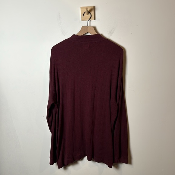 Van Heusen Studio Men’s Long Sleeve Men’s Maroon Turtleneck Sweater size XL - Picture 6 of 10